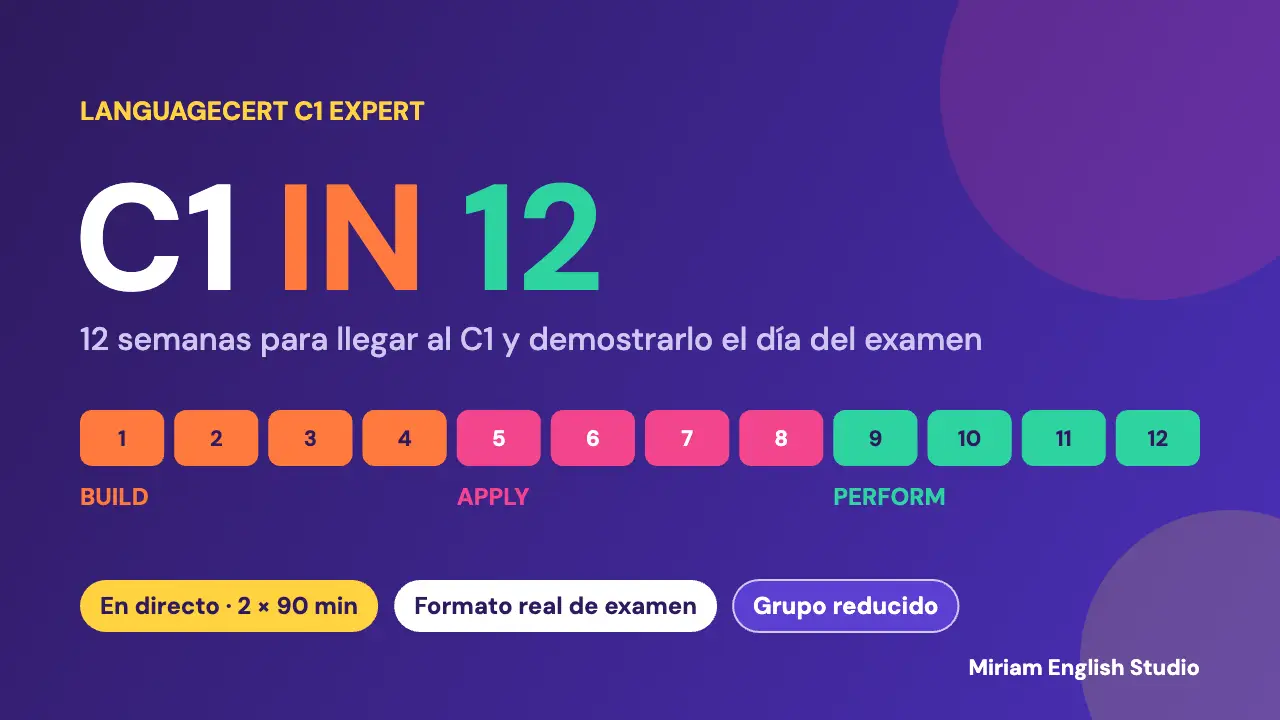 C1 IN 12 · LanguageCert C1 Expert